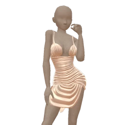 Ikon Elite Gala White Pearlescent Dress