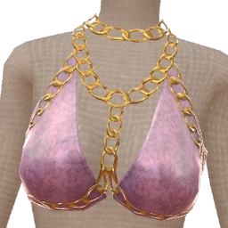 Ikon Elite Silk Mauve Chunky Chain Bralette