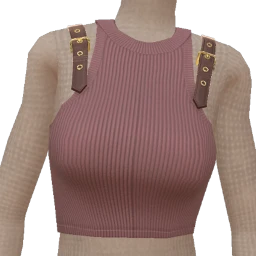 Ikon Elite Mauve Ribbed Halter Top