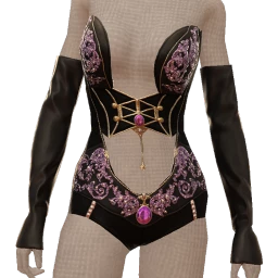 Ikon Elite Purple Silk Sparkle Outfit