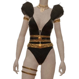 Ikon Elite Black Quilted Leather Fur Outfit