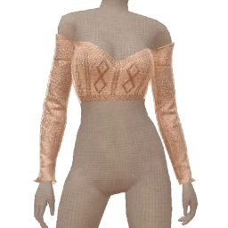 Ikon Elite Cream Sparkle Off-Shoulder Crop Sweater