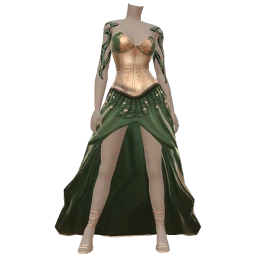Cosmos Green Witch Dress