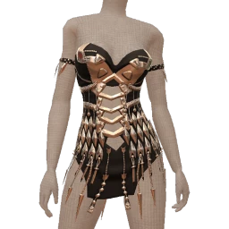 Ikon Elite Silver Metal Skeletal Dress