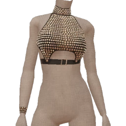 Ikon Elite Silver Crystal Cluster Top