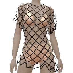 Ikon Elite Black And Silver Crystal Mesh Outfit