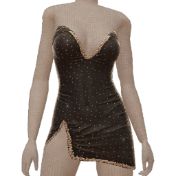 Ikon Elite Black Silver Crystal Dress