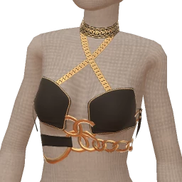 Ikon Elite Regal Punk Black And Gold Top