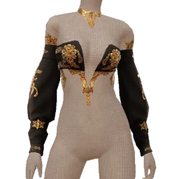 Ikon Elite Gold Vine Velvet Top