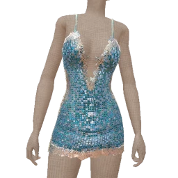 Ikon Elite Pixel Blue Snow Short Dress