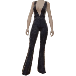 Ikon Elite Metallic Midnight Blue Jumpsuit