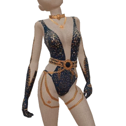 Ikon Elite Blue Aura Sparkle Bodysuit