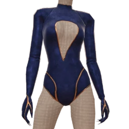 Ikon Elite x BlancDeBlanc Midnight Blue Velvet Future Bodysuit