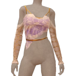 Ikon Elite Violet Floral Satin Top