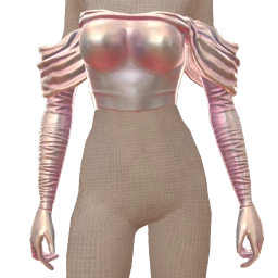 Ikon Elite Drapey Sleeves Iridescent Top