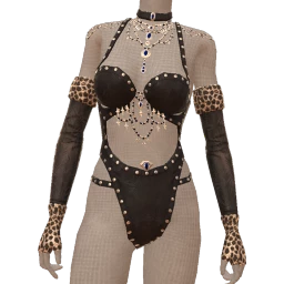 Ikon Elite Black Chained Leopard Outfit