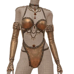 Ikon Elite Gold Leopard Chained Outfit