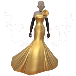 Ikon Elite Hearts And Flowers Evening Dress