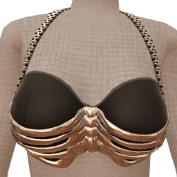 Ikon Elite Silver Skeleton Embellished Black Bralette