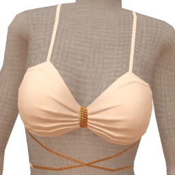 Ikon Elite Cream Ruched Sun Goddess Bralette