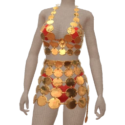 Ikon Elite Gold Sequin Sun Outfit