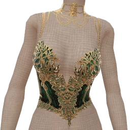 Ikon Elite Gold Green Glow Corset