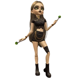 Ikon Elite Black Lace Glow Doll