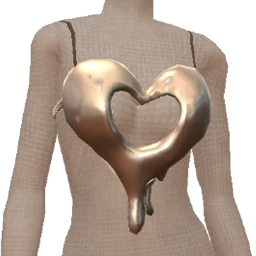 Ikon Elite Silver Liquid Heart Top