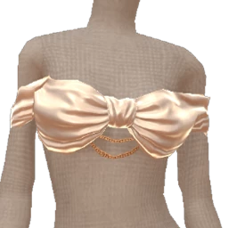 Ikon Elite White Pearl Tie Bandeau Top