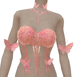 Ikon Elite Glimmer Pink Candy Butterfly Corset