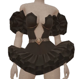 Ikon Elite Twilight Shadow Balloon Sleeved Dress