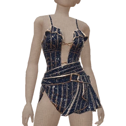 Ikon Elite Blue Silver Line Mini Dress