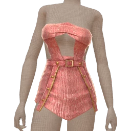 Ikon Elite Pink Denim Cut-Out Dress