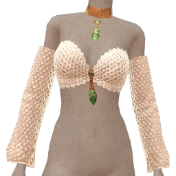 Ikon Elite White Crochet Emerald Top