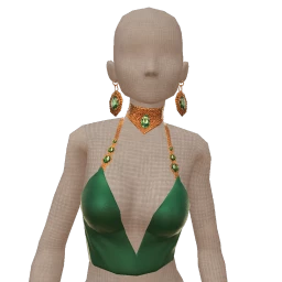 Ikon Elite Emerald Empress Silk Crystal Top