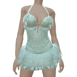 Ikon Elite Arctic Siren Fur Detail Dress