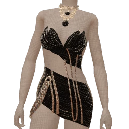 Ikon Elite Black Crystal Chain