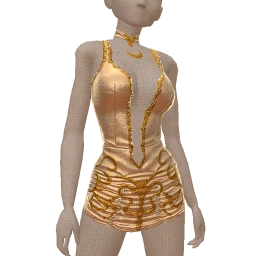 Ikon Elite Liquid Gold Ruched Dress