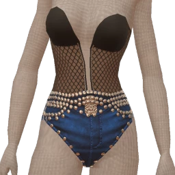 Ikon Elite Black Mesh Electric Diamond Outfit