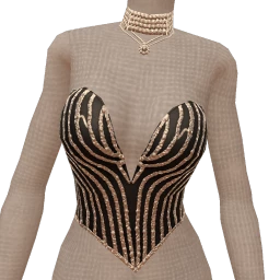 Ikon Elite Black Plastic Zebra Top