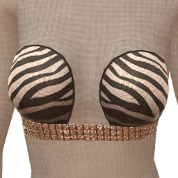 Ikon Elite Zebra Print Diamond Bralette