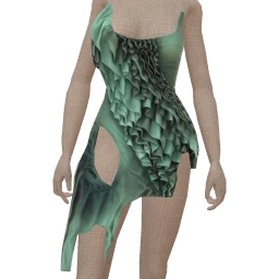 Ikon Green Light Chiffon Dress