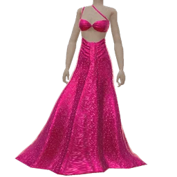 Ikon Pink Glitter Gala Gown