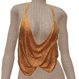 Ikon Bronze Chain Halter Top