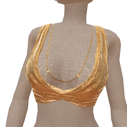 Ikon Gold Twist Crop Top