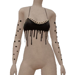 Ikon Dark Melt Black Crop Top