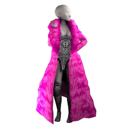 Ikon Better In Pink Faux Fur Outfit