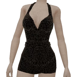 Delirious Black Crystal Ultra Sparkle Dress