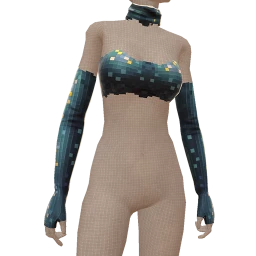 Ikon Pixel Strapless Top