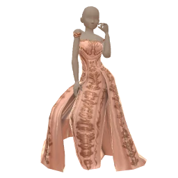 Mon Coeur Renaissance Dress - Rose Gold